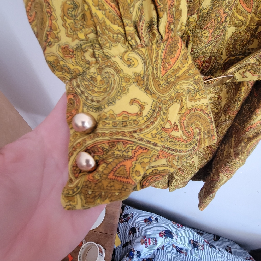 Vintage 70s women's dress size medium - Picture 4 of 6